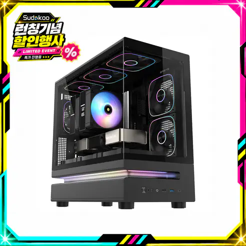 상품 이미지: SUDOKOO S 고사양 게이밍 컴퓨터 R7 7800X3D + RTX 5060 Ti 본체 조립 PC 데스크탑