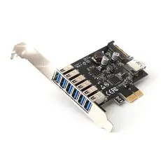 상품 이미지: 넥스트유 USB 3.0 7포트 PCI-Express 확장카드 PC용 NEXT-407NEC LP, 1개