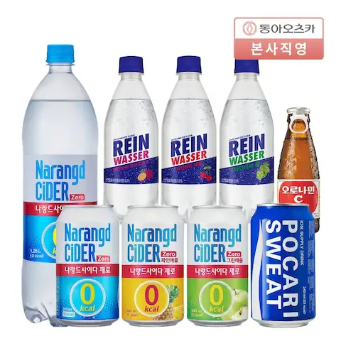 상품 이미지: 나랑드사이다 파인애플 345ml*48입+리센느 포토카드/브로마이드 증정 외 골라담기