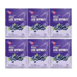 상품 이미지: CJ프레시웨이 이츠웰 냉동블루베리1Kg x 6개