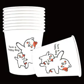 상품 이미지: 무료배송 페이퍼맥스 고양이 종이컵 2000개/1박스