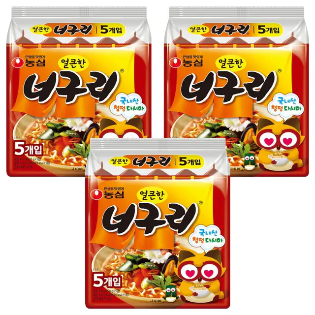 상품 이미지: 너구리 얼큰한맛 120g, 15개