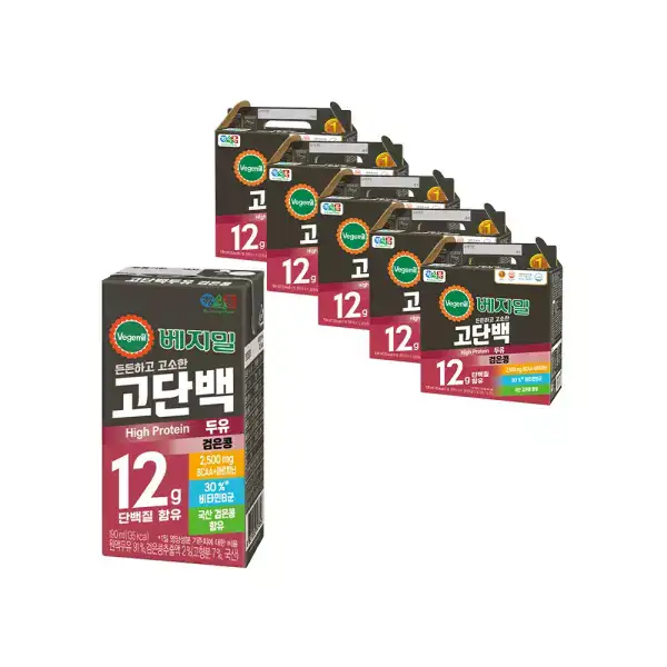 상품 이미지: 베지밀 고단백 검은콩 두유 190ml 80팩