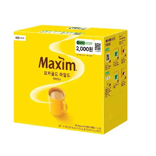상품 이미지: 맥심 모카골드 커피믹스 400T+N Pay 2000원 (네이버페이 포인트)