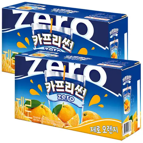 상품 이미지: 카프리썬 제로 오렌지 음료, 20개, 200ml