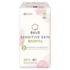 상품 이미지: 좋은느낌 센서티브스킨 팬티라이너, 일반, 40개입, 1개