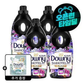 상품 이미지: (타임딜)다우니 호텔컬렉션 섬유유연제 미스티크 1L 4개 +다우니 섬유유연제 200mL 증정