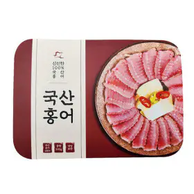상품 이미지: 백년수산 국산 홍어 500g x 1팩 + 증정 용기초장 1개 숙성정도 선택가능