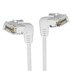 상품 이미지: 벤션 CAT6A UTP 360도 회전꺽임형 울트라슬림 초고속 기가 랜선 화이트 IBOW, 1.5m, 1개