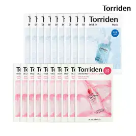 상품 이미지: [SET] [NEW]다이브인 히알루론산 마스크 27ml 10매 + 셀메이징 저분자 콜라겐 모공 탄력 마스크 10매