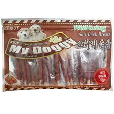 상품 이미지: NEW 마이도기 강아지 건조간식, 혼합맛(오리/우유), 300g, 1개