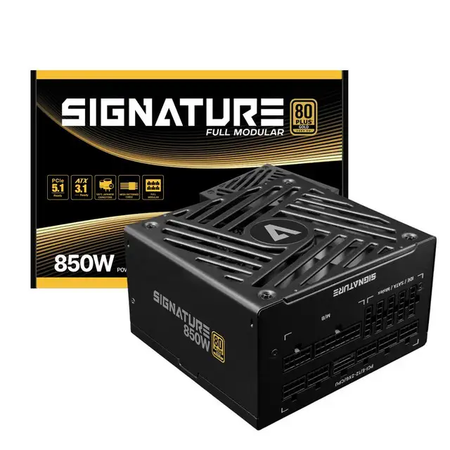 상품 이미지: AONE 시그니처 850W 80PLUS 골드 풀모듈러 ATX 3.1 블랙 PC 파워