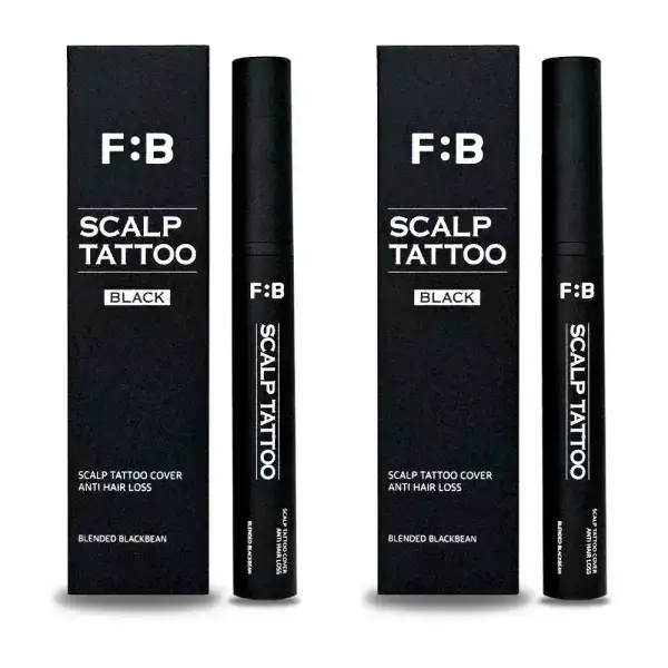 상품 이미지: 포뷰트 두피 타투 블랙 정수리 헤어라인 커버 15g x 2개