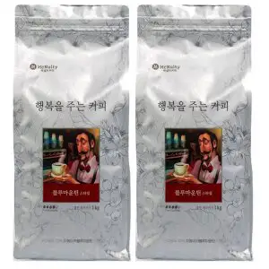 상품 이미지: 맥널티 행복을 주는 커피 (홀빈) 블루마운틴 로스팅원두 1000g 2봉