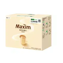 상품 이미지: [동서]맥심 화이트골드 커피믹스 400T  + N pay 2000원 (네이버페이 포인트)