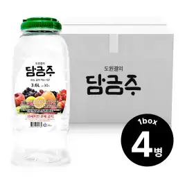 상품 이미지: 아름주가 도원결의 담금주 30도 3.6L 4병(1박스) 담금소주