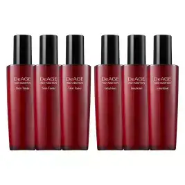 상품 이미지: 참존 디에이지 레드 에디션 3+3 기초 듀오세트 스킨 로션 120ml 단품 총 6개