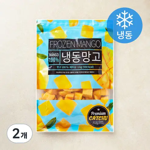 상품 이미지: 딜라잇가든 망고 (냉동), 1kg, 2봉