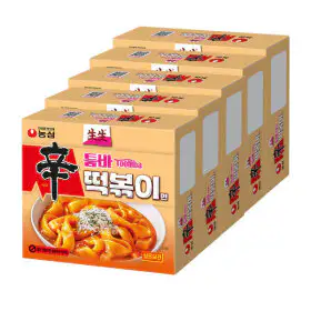 상품 이미지: 농심 생생 신툼바 떡볶이면 252g 5개
