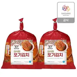 상품 이미지: [종가][종가] 아삭한포기김치 4.4kg*2봉 / 총 8.8kg