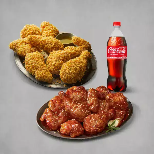 상품 이미지: [BBQ] 황금올리브치킨+BBQ 양념치킨+콜라1.25L