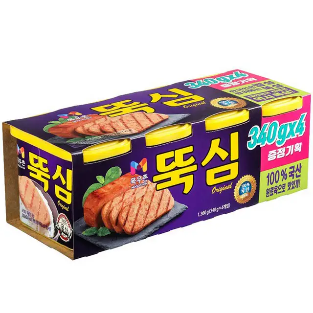 상품 이미지: 목우촌 뚝심, 340g, 4개