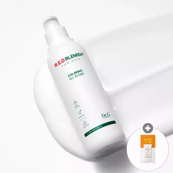 상품 이미지: 닥터지 레드 블레미쉬 포 맨 진정 올인원 150mL + (증정) 브라이트닝 업 선 플러스 2mL