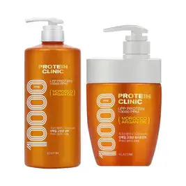 상품 이미지: 엘라스틴 프로틴클리닉 고영양 단백질 샴푸, 1L, 1개 + 트리트먼트, 700ml, 1개