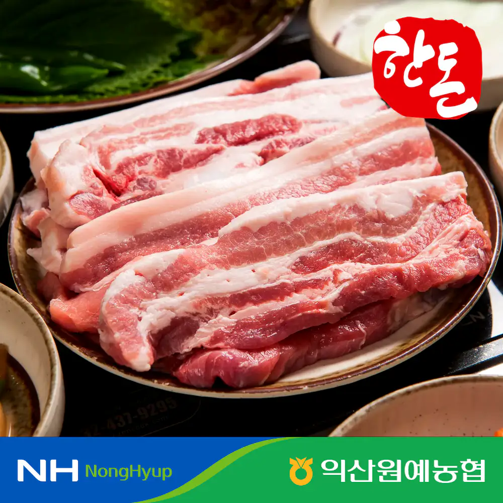 상품 이미지: [익산원예농협 푸드지원센터] 최고급 한돈 마블링 삼겹살 1근 600g