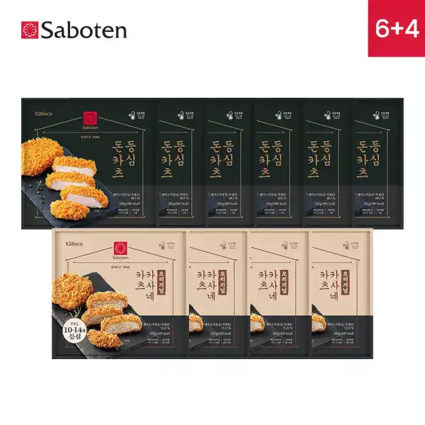 상품 이미지: 사보텐 일본 정통 수제 돈까스 등심 6팩+오리지널 카사네 4팩
