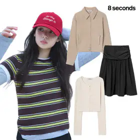상품 이미지: (9890원부터~)에잇세컨즈 간절기 가을 인기 상품 특가 세일 자켓/블라우스/티셔츠/팬츠 (65%할인+17%쿠폰)