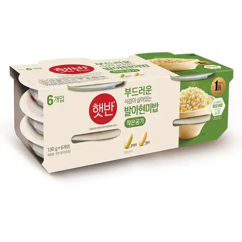 상품 이미지: 햇반 발아현미밥, 130g, 6개