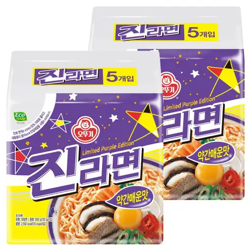 상품 이미지: 오뚜기 진라면 약간매운맛 120g, 10개