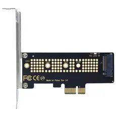 상품 이미지: PCIe NVME SSD 어댑터 M.2 확장 카드 PCI-E 4.0 변환 컨버터 확장카드 브라켓 메인보드용, 1개, x1