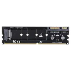상품 이미지: 컴스 DDR2 변환 컨버터 M.2 NGFF SSD Key B to DDR4 SATA 22P 변환 카드, 1개, SW519