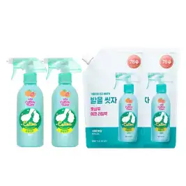 상품 이미지: 온더바디 발을씻자 코튼풋샴푸 자몽, 385ml, 2개 + 리필 500ml 자몽,2개