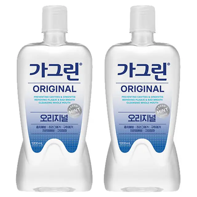 상품 이미지: 가그린 오리지널 구강청결제, 1.2L, 2개