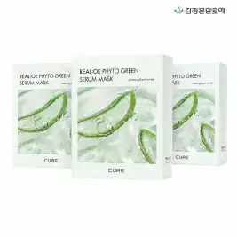 상품 이미지: 김정문알로에 리알로에 피토 그린 세럼 마스크팩 3개 (10매입)