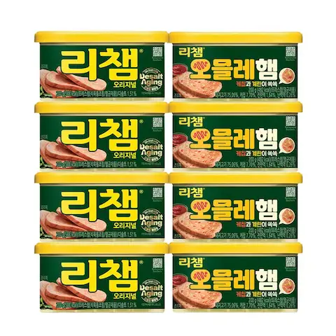 상품 이미지: 리챔 200g*4개+리챔 오믈레햄 200g*4개