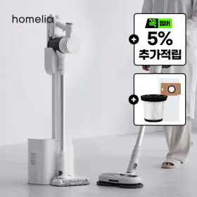 상품 이미지: (스마일캐시 5% 적립+물걸레 브러쉬 세트) BLDC 클린스테이션 자동 먼지비움 무선청소기