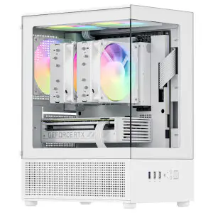 상품 이미지: 아이구주 HATCH PM10 (화이트) M-ATX 미니타워 컴퓨터 케이스
