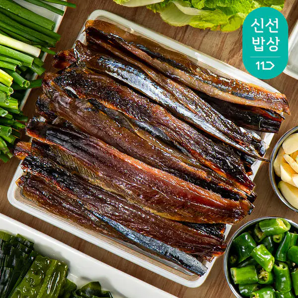 상품 이미지: 포항구룡포 완전 손질 햇과메기10미(20쪽) 해초 5종 완벽 세트 과메기