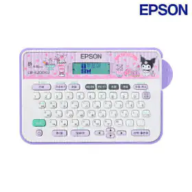 상품 이미지: 엡손 LW-K200KU 산리오 쿠로미 정품 라벨 프린터 기본 테이프 포함