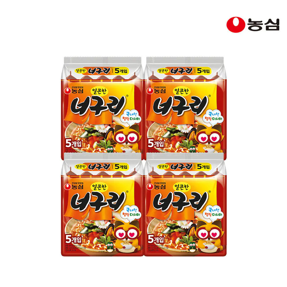 상품 이미지: 농심 얼큰한 너구리 (120g X 20개)