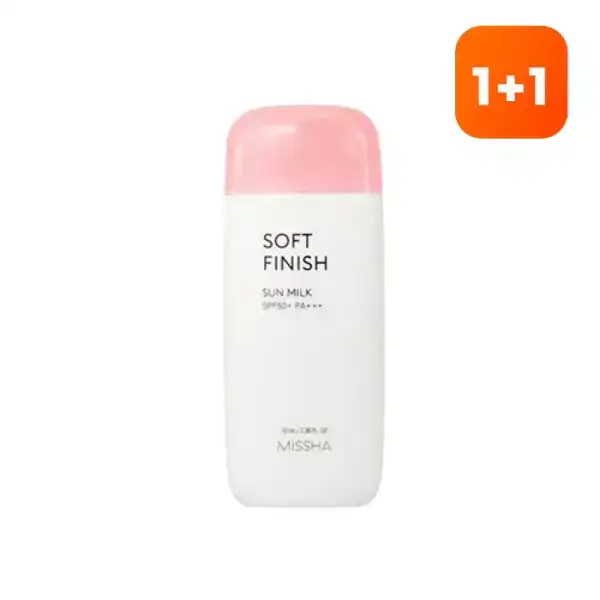 상품 이미지: [1+1][미샤] 올 어라운드 세이프 블록 소프트피니쉬 선 밀크 70ml