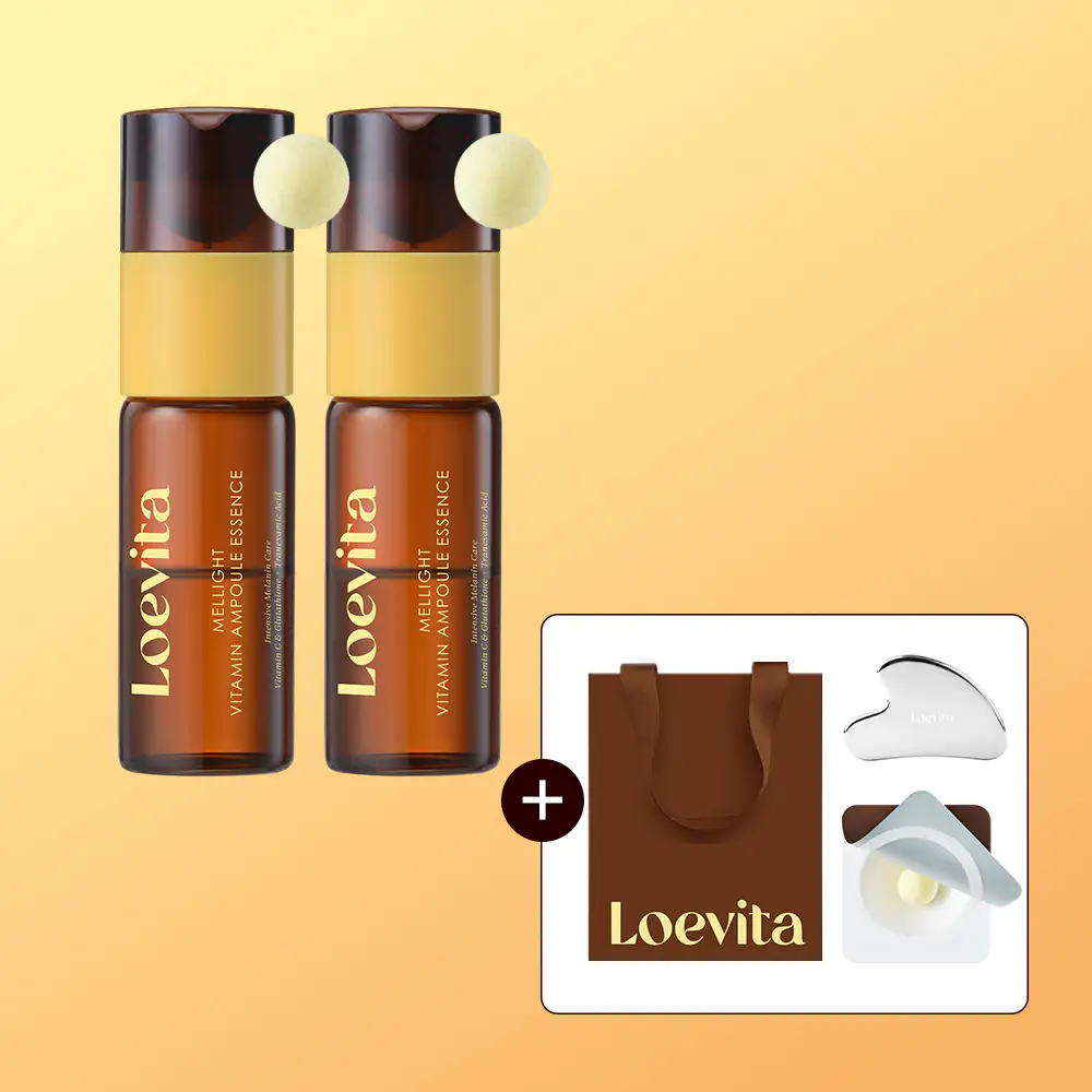 상품 이미지: 로에비타 멜라이트 비타민 앰플 에센스 10mL 2개(앰플 볼+괄사+쇼핑백 증정)
