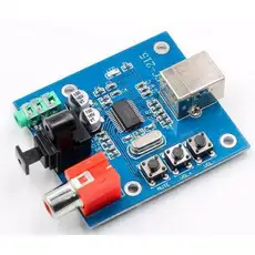 상품 이미지: PCM2704 USB to S/PDIF 디코더 보드 - 사운드카드 DAC 모듈 - 아날로그 & 코엑셜 출력 지원, 상세페이지 참조