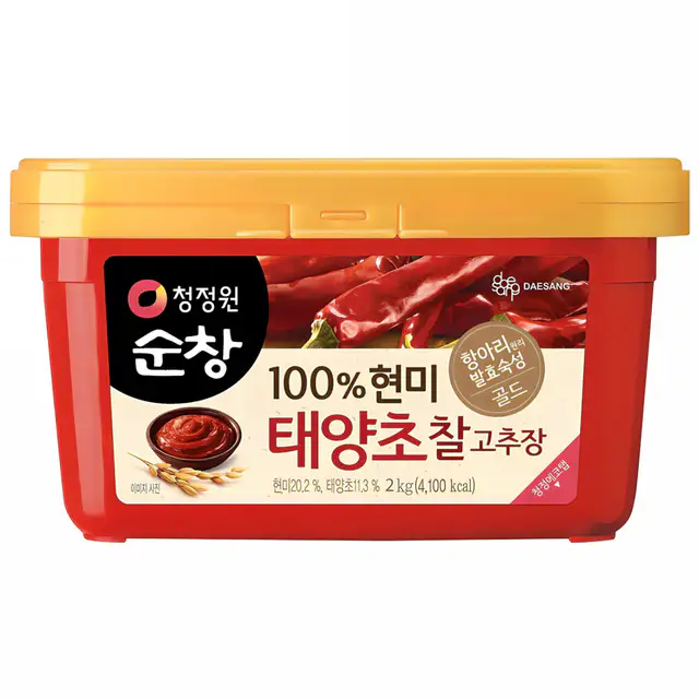 상품 이미지: 청정원순창 100% 현미 태양초 찰고추장, 2kg, 1개