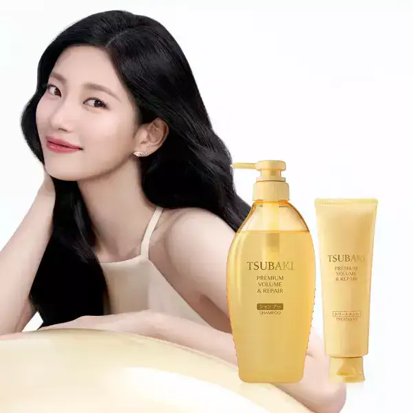 상품 이미지: 츠바키 프리미엄 볼륨 앤 리페어 샴푸 + 트리트먼트