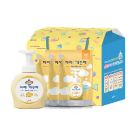 상품 이미지: 아이깨끗해 핸드워시 선물세트 본품 용기 490ml1개+리필 450ml 3개